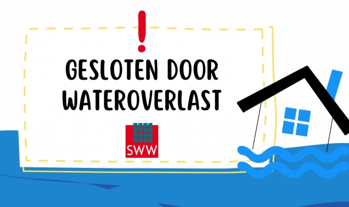 KANTOOR SWW gesloten door waterschade