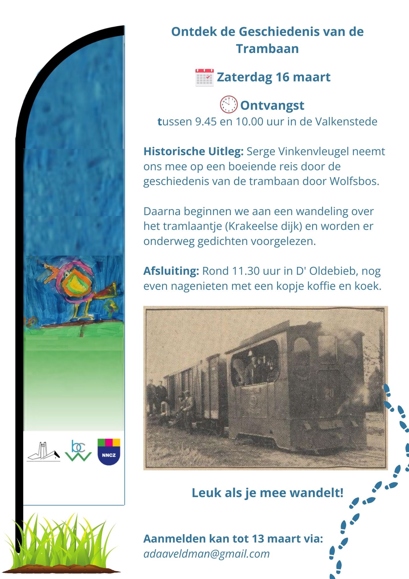 Flyer wandeling