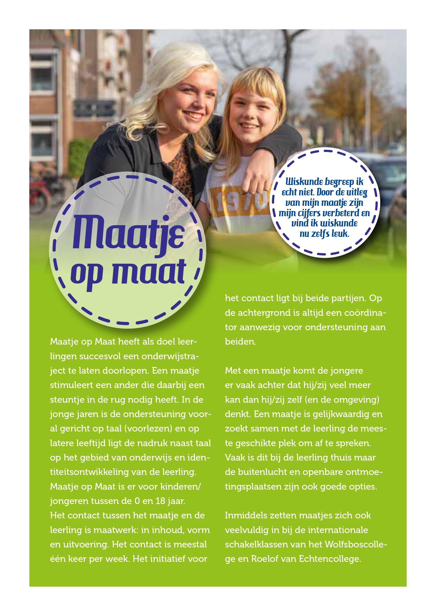 Flyer Maatje op Maat