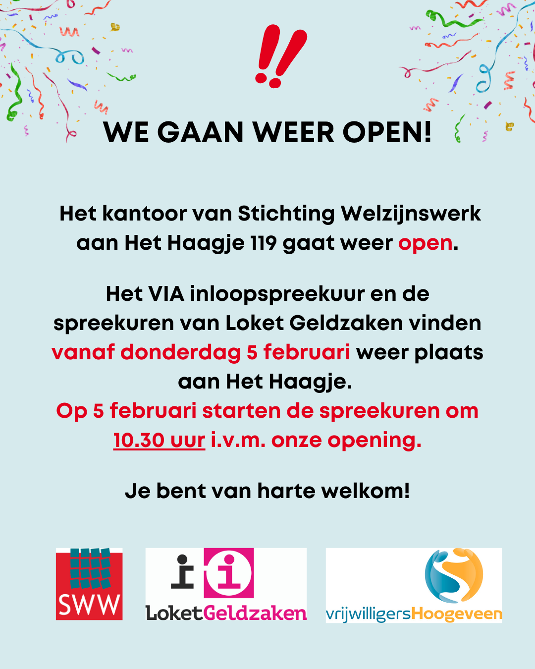 Het Haagje weer open