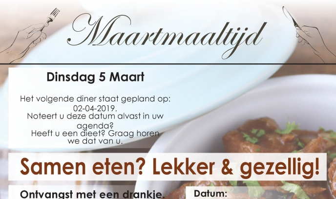 Samen eten? Lekker en gezellig!