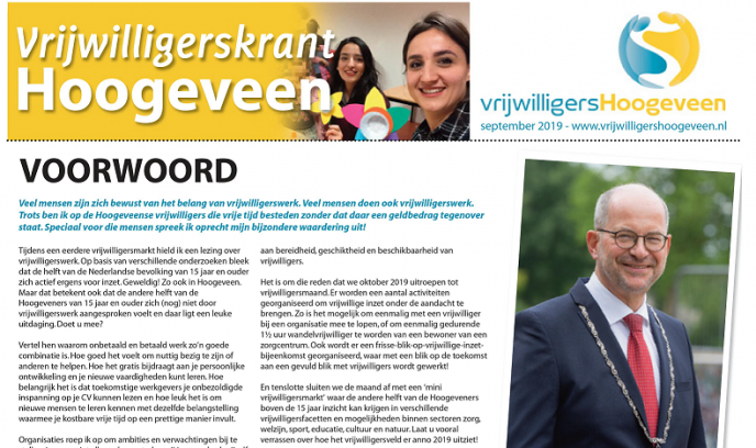 OKTOBERMAAND - VRIJWILLIGERSMAAND