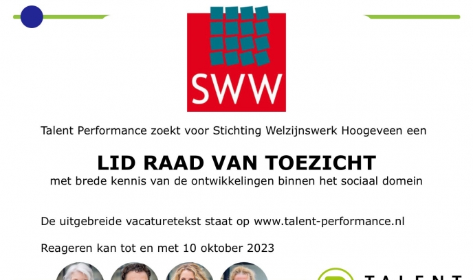 SWW zoekt een lid voor de Raad van Toezicht.