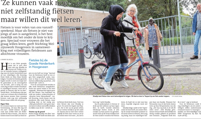 Fietslessen voor allochtone vrouwen