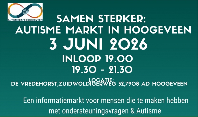 Autisme Markt op 3 juni as.